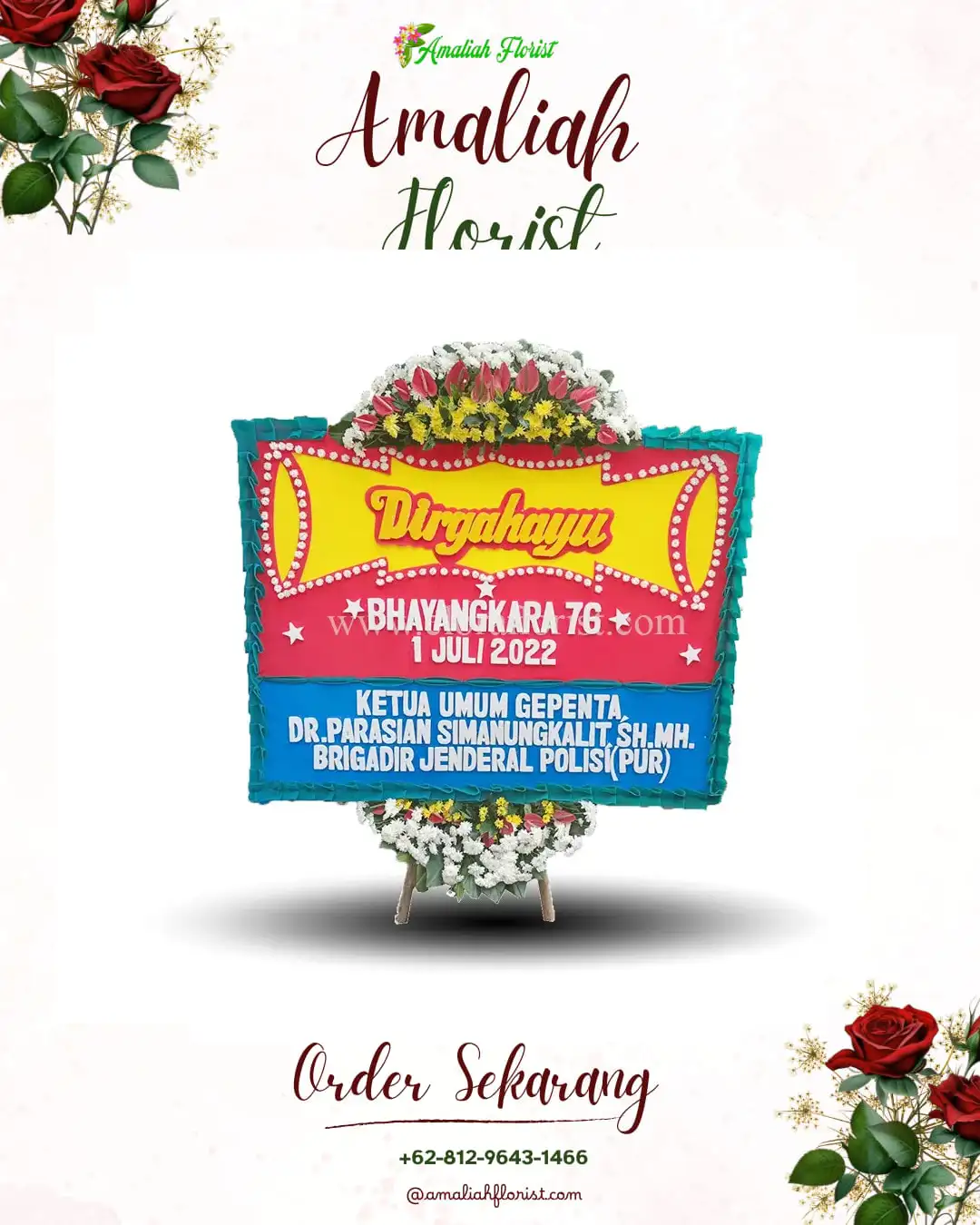 Papan Bunga HUT Ulang Tahun Sungai Manau